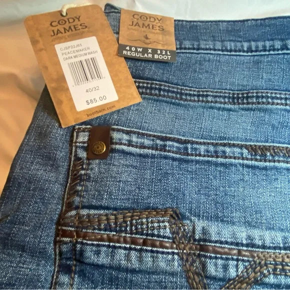 Cody James Men’s Jeans NWT  40X32. Regular Boot. - Picture 7 of 16